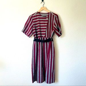 🏷 Striped Midi Dress